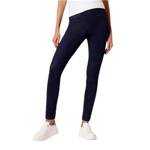 Hue Studio Split Hem Denim Leggings Small NEW